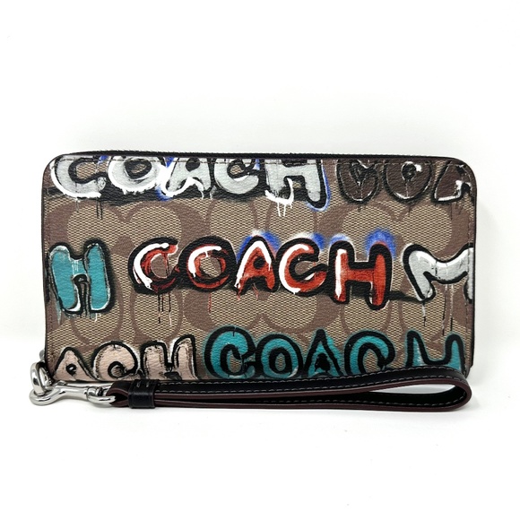 Coach Handbags - NWT Coach Limited Edition Mint + Serf Long Zip Around Wallet In Signature Canvas